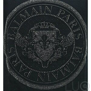 Balmain Shirt zwart met rond logo