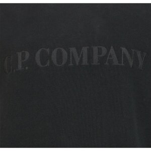 CP Company Sweatshirt Logo TST Crew Zwart
