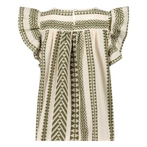 Devotion Anna Blouse Off White Khaki 0215021G