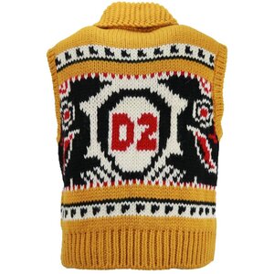 Dsquared2 Grof gebreid vest
