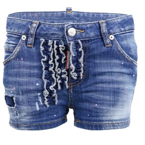 Dsquared² Girls Short Jeans Ruffle