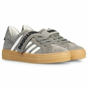 Dsquared² Sneakers Suede Grijs Wit
