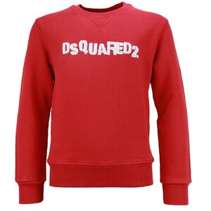 Dsquared2 Sweater Slimfit Rood Logo Wit