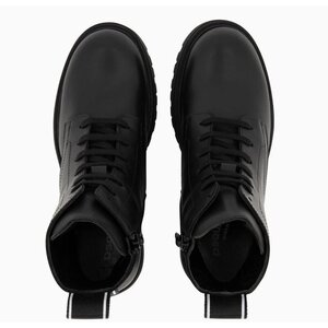 Dsquared2 Veter Boots zwart met logobies 65180