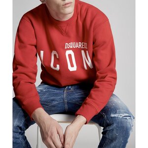 Dsquared2 Sweater Icon Rood relax fit