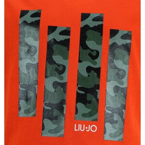Liu Jo Boys Shirt met korte mouwen Oranje QF1038