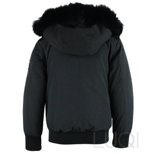 Moose Knuckels Unisex Bomber Black + Black Fur