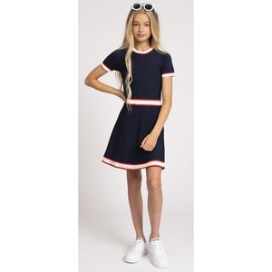 Nik & Nik Ann Jintha Dress Donkerblauw