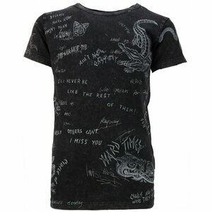 Replay Shirt Zwart met print
