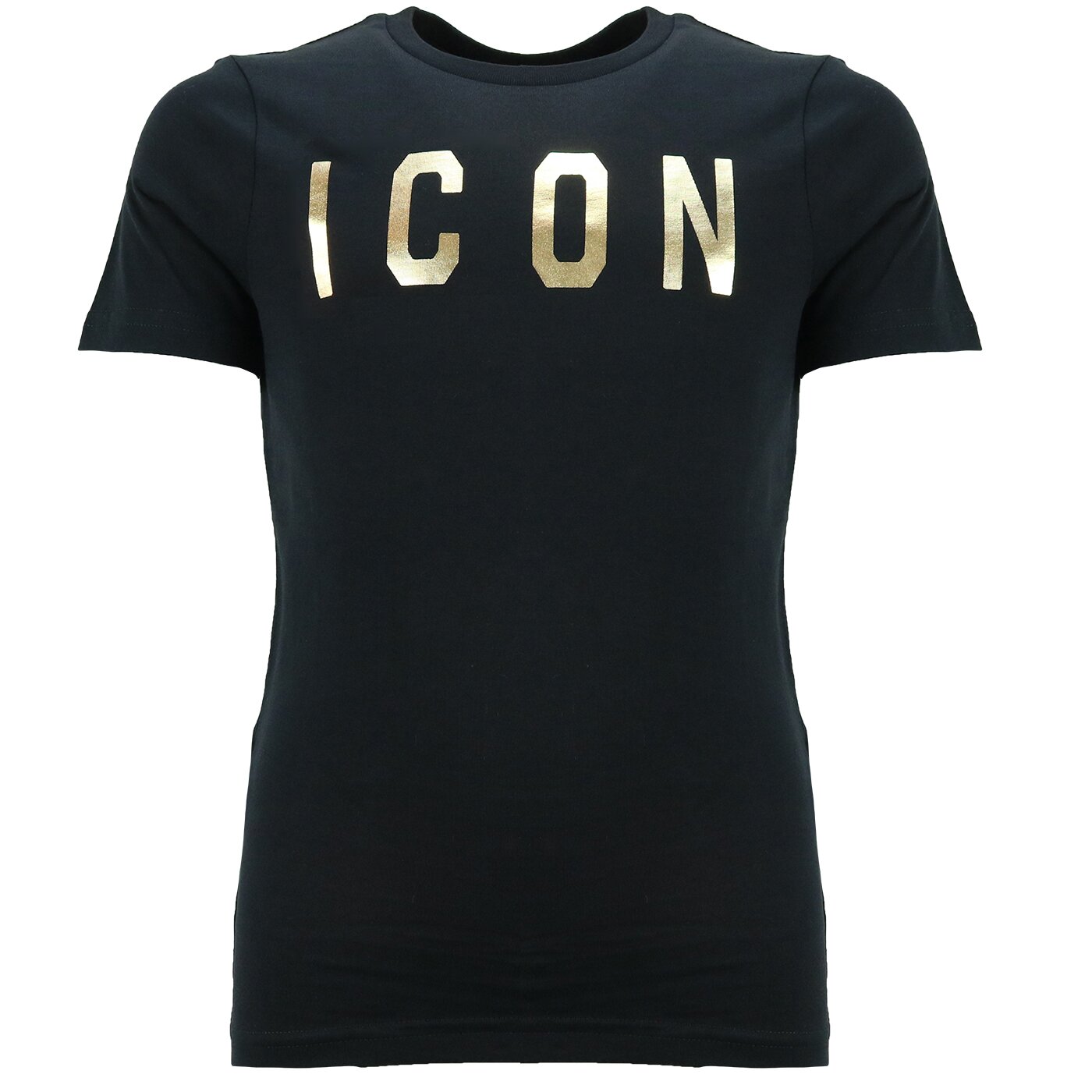Dsquared2 Icon Shirt Zwart met gouden opdruk