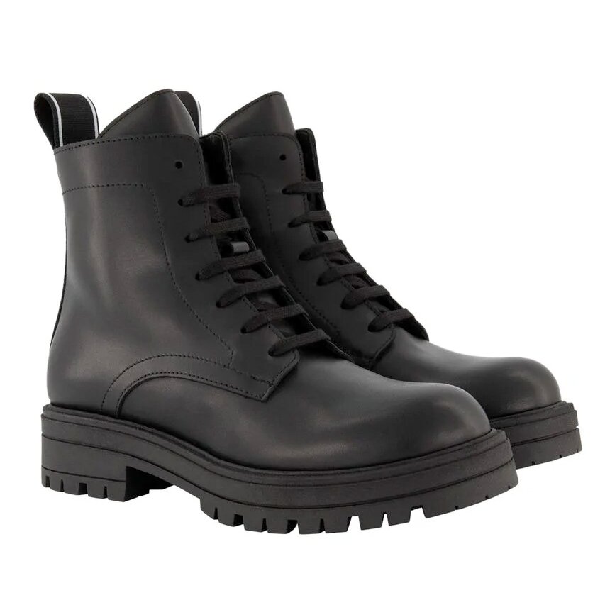 Dsquared2 Veter Boots zwart met logobies 65180