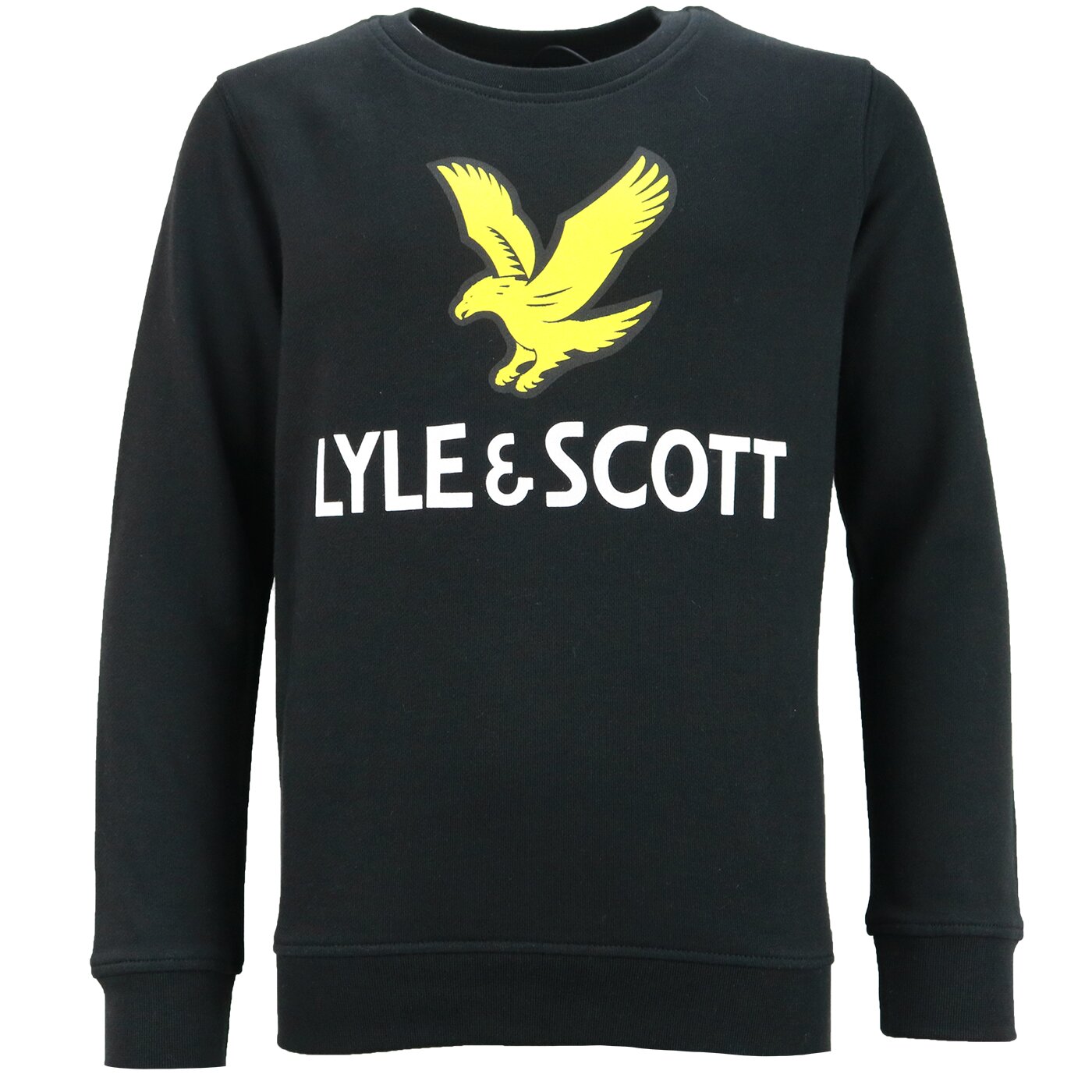 Lyle and scott trui zwart best sale