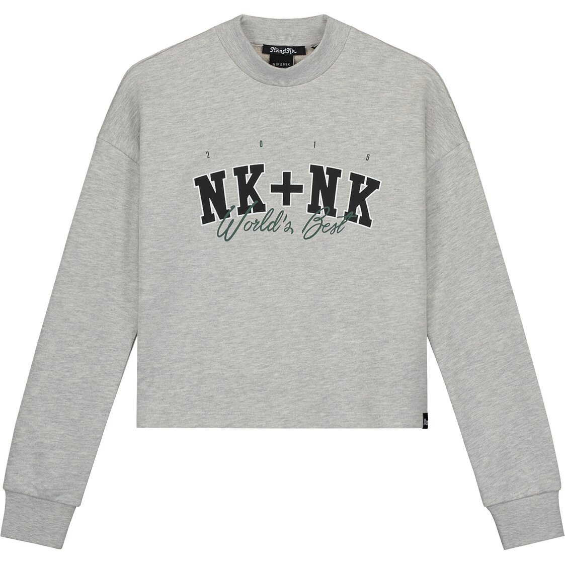 Nik & Nik Worlds Best Sweater Grijs melange G8964